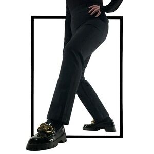 SPANX / Black Classic Straight Leg Pants / Large